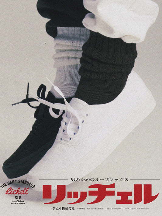 TABIO RICHELL RIB LOOSE SOCKS