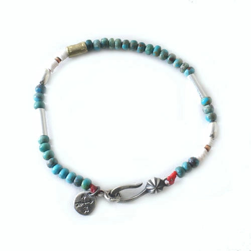 ATEASE SILVER & TURQUOISE BZ BRACELET