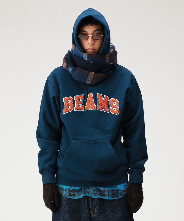 BEAMS LOGO BASIC HOODIE