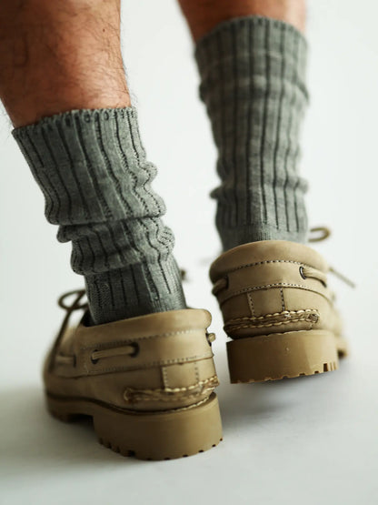 TABIO CLASSIC RIB CREW SOCKS
