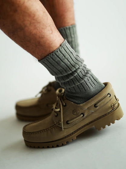 TABIO CLASSIC RIB CREW SOCKS