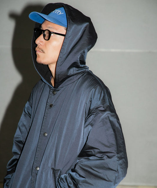 WIDE DAD NYLON COACH PARKA