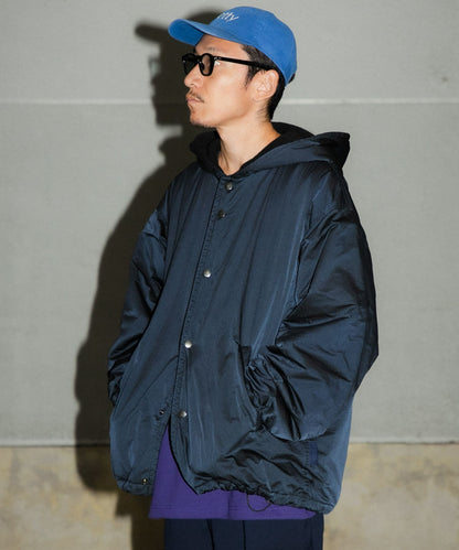 WIDE DAD NYLON COACH PARKA