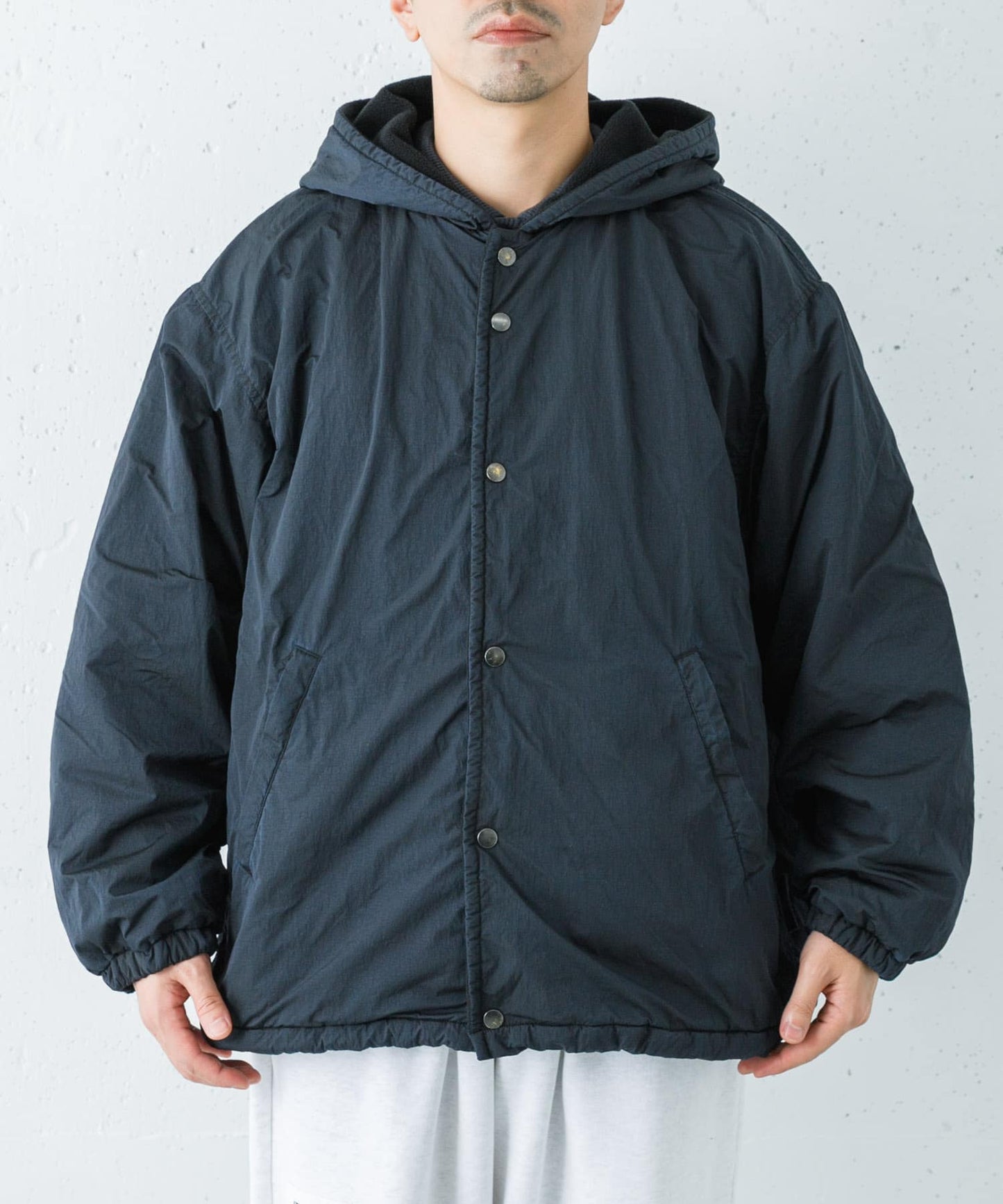 WIDE DAD NYLON COACH PARKA