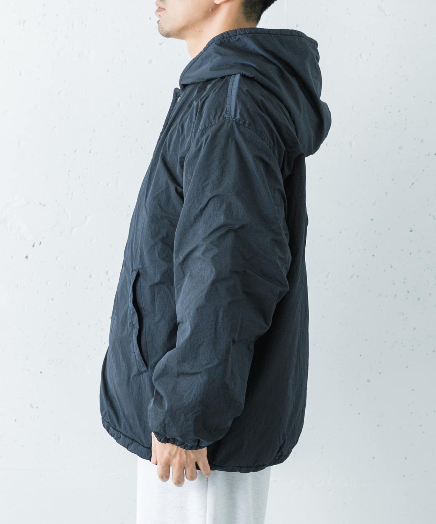 WIDE DAD NYLON COACH PARKA