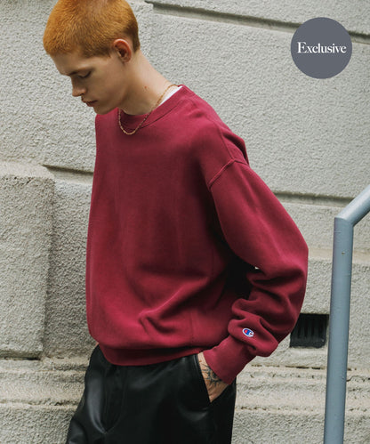 CHAMPION × UR SNOW POWDER WASH CREW-NECK