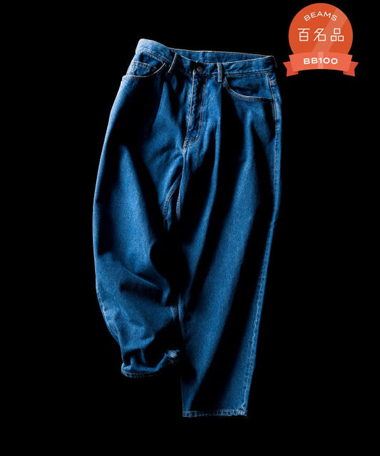 BEAMS WIDE TAPERED DENIM