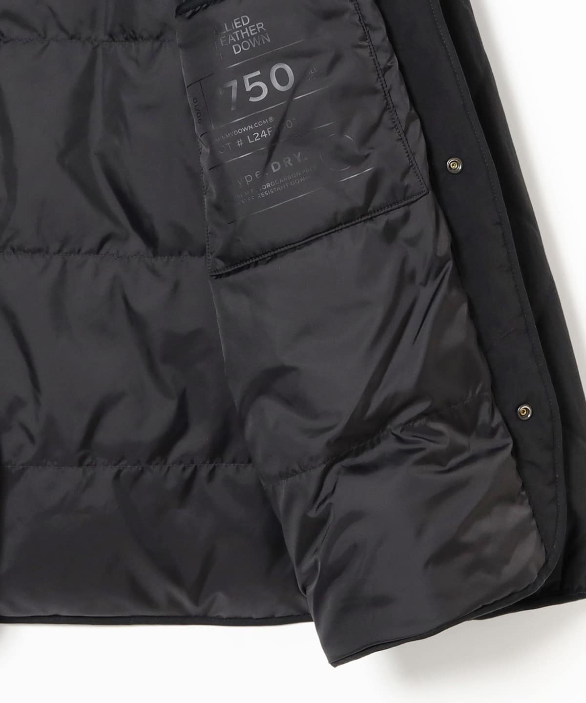 BEAMS WIDE FIT DOWN MILITARY LINER JACKET