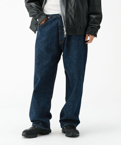 BEAMS WIDE STRAIGHT DENIM PANTS