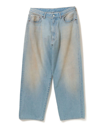 BEAMS WIDE STRAIGHT DENIM PANTS