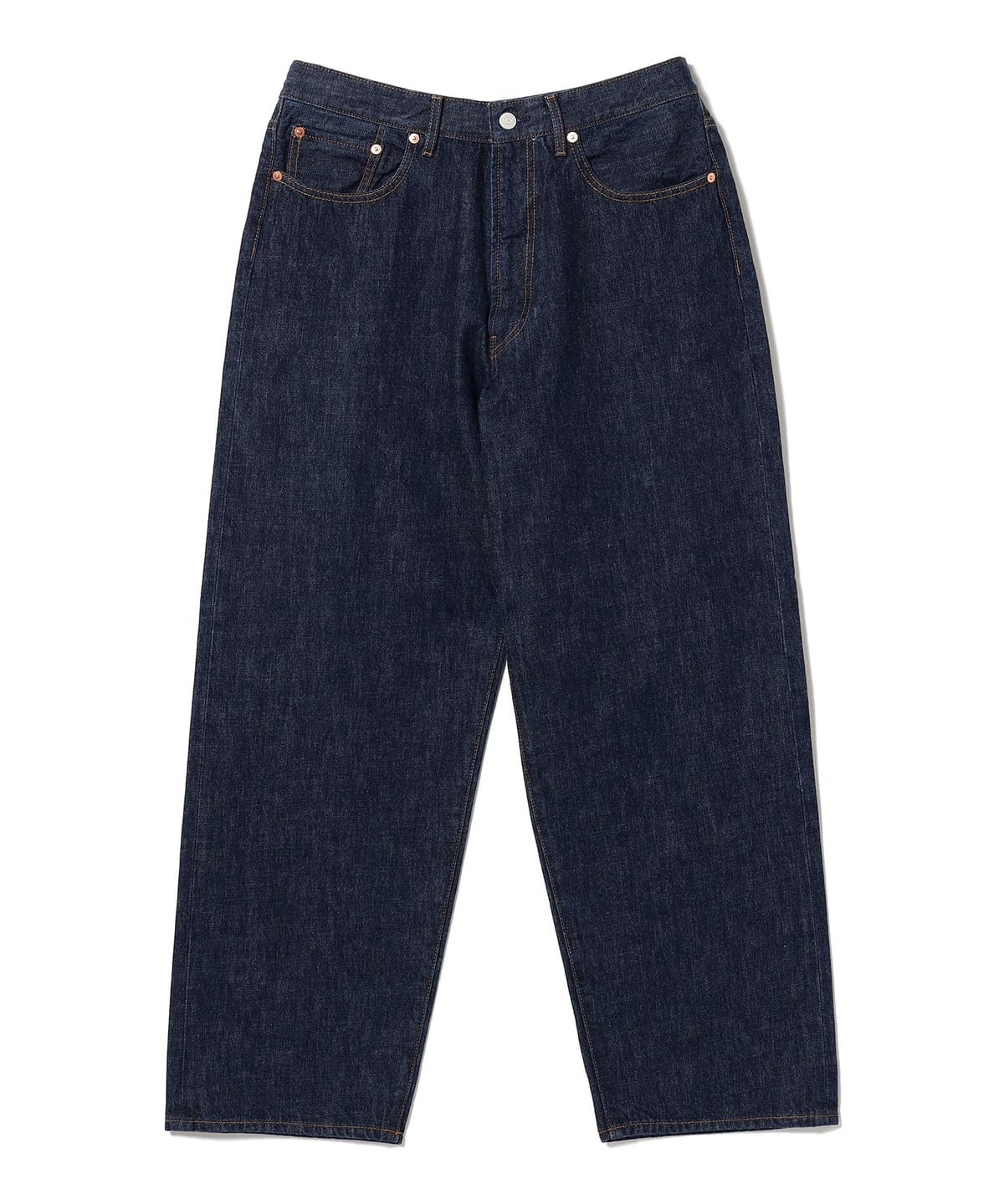 BEAMS WIDE STRAIGHT DENIM PANTS