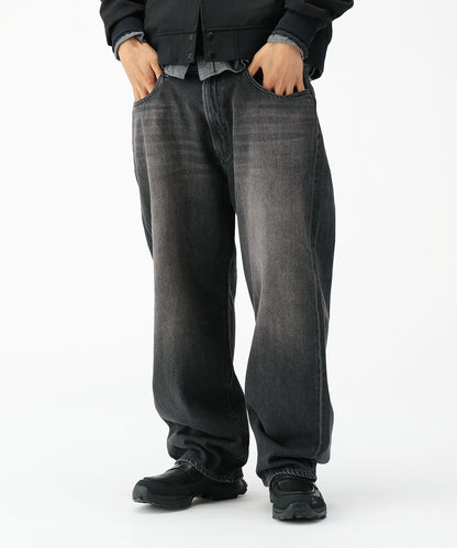 BEAMS WIDE STRAIGHT DENIM PANTS