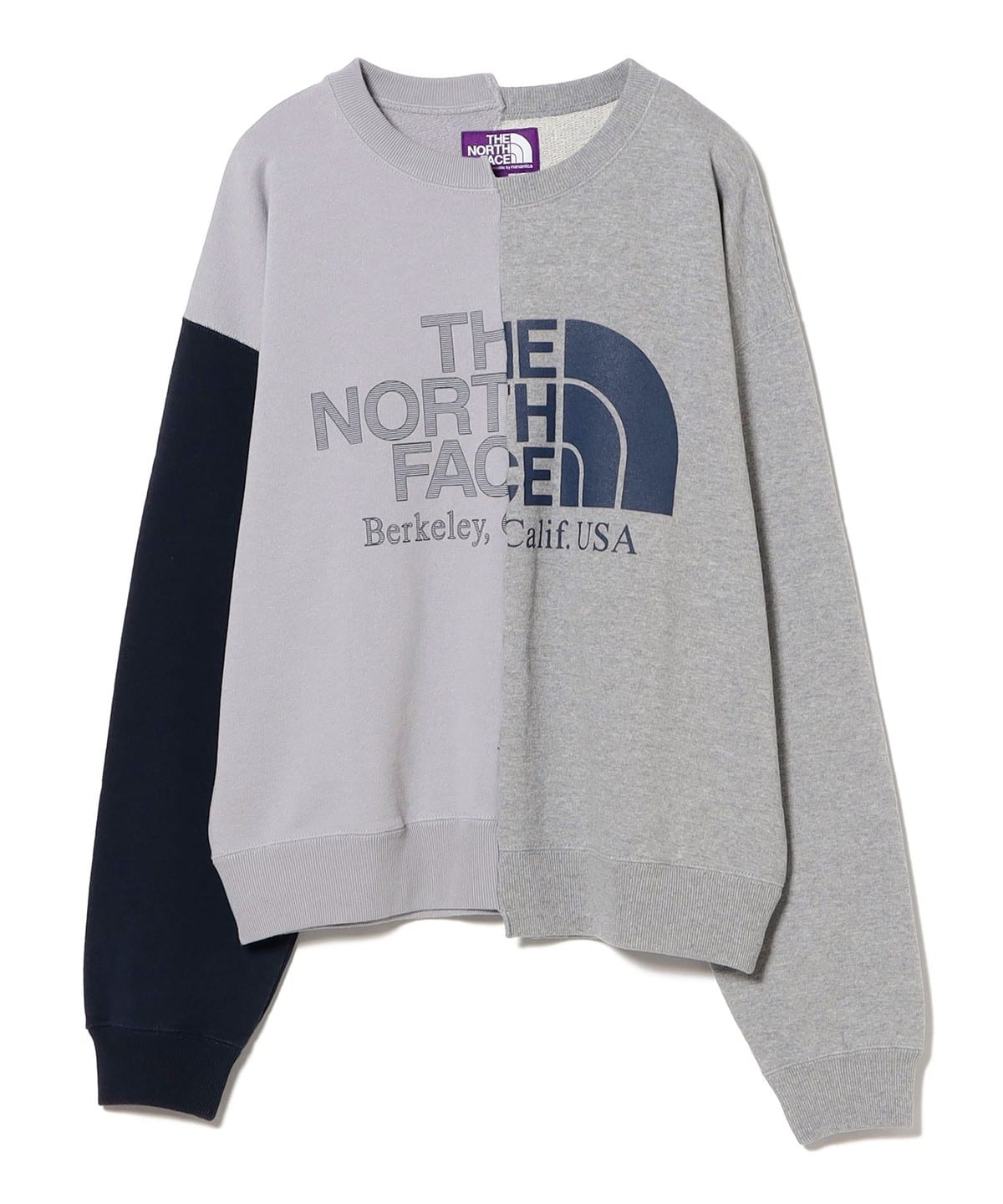BEAMS × TNF PURPLE LABEL ASYMMETRIC SWEATSHIRT