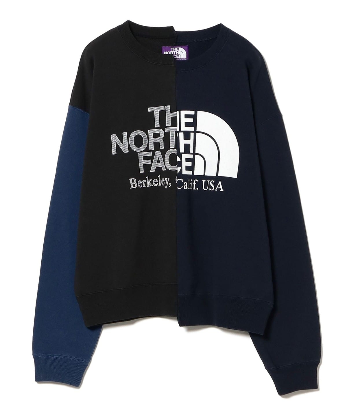 BEAMS × TNF PURPLE LABEL ASYMMETRIC SWEATSHIRT