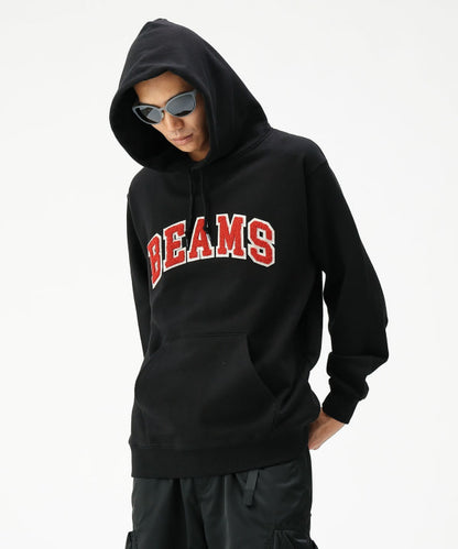 BEAMS LOGO BASIC HOODIE