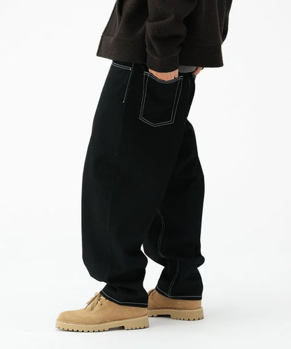 BEAMS WIDE TAPERED DENIM