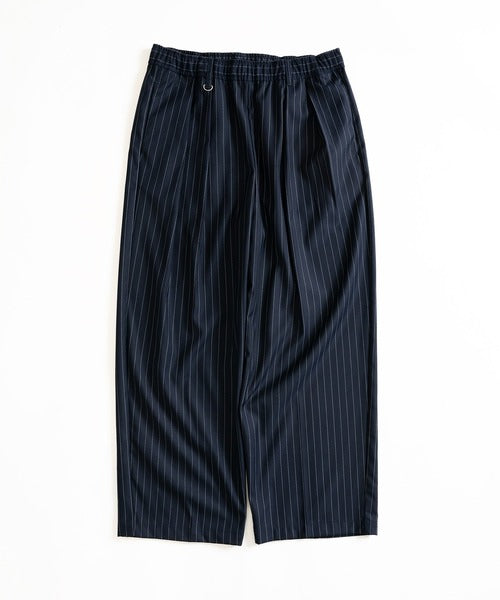 WETTEMPT 2 TUCK EASY STRIPE SLACKS