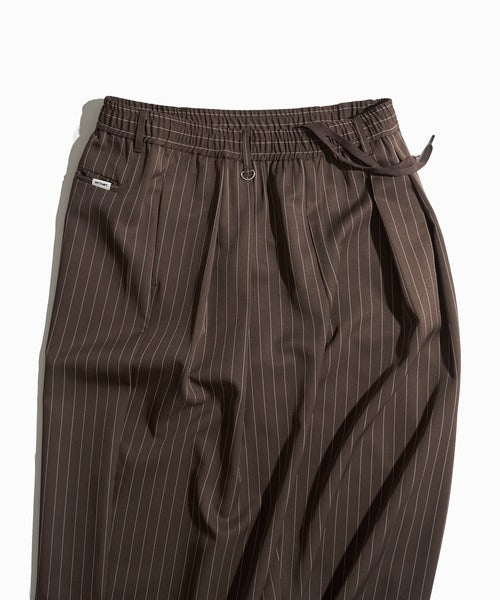 WETTEMPT 2 TUCK EASY STRIPE SLACKS