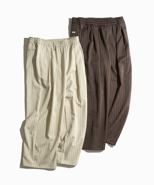 WETTEMPT 2 TUCK EASY STRIPE SLACKS