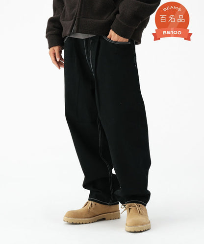 BEAMS WIDE TAPERED DENIM