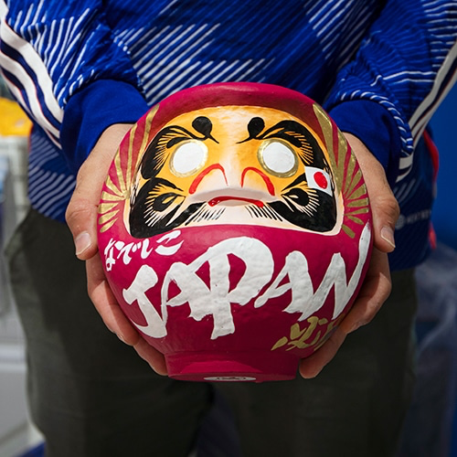 日本隊応援達摩