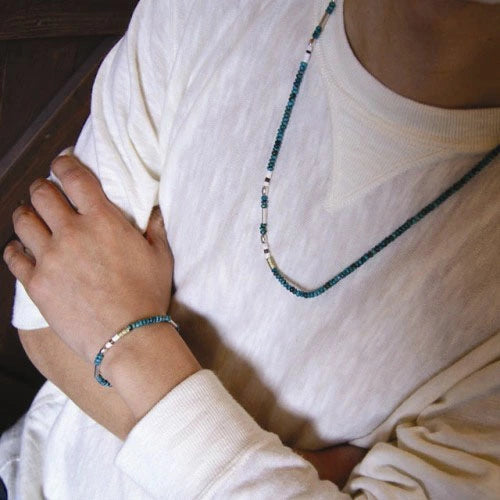 ATEASE SILVER & TURQUOISE BZ BRACELET