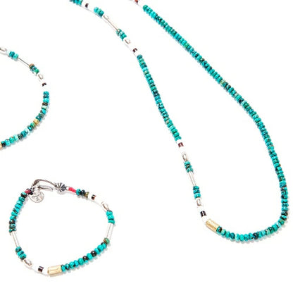 ATEASE SILVER & TURQUOISE BZ BRACELET