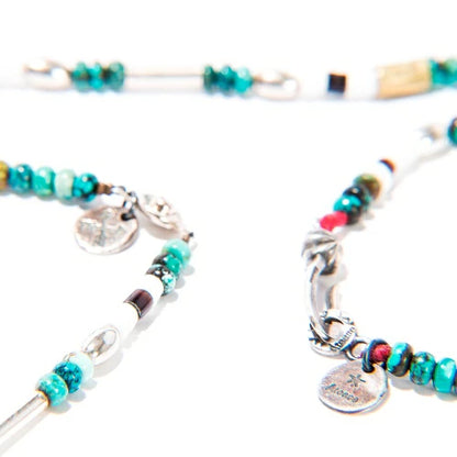 ATEASE SILVER & TURQUOISE BZ BRACELET