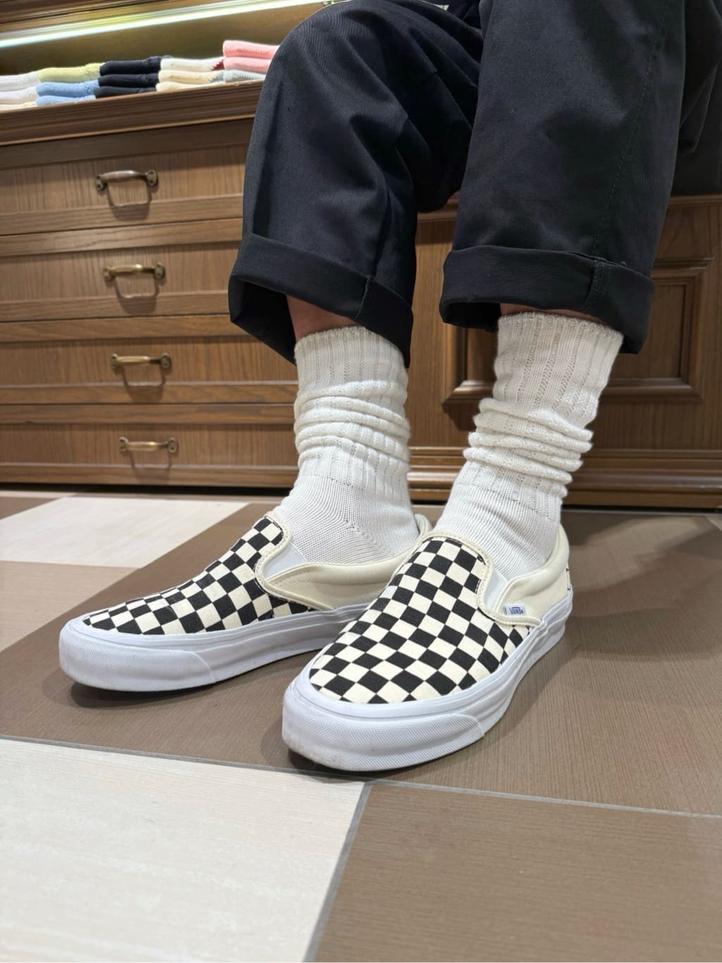 TABIO RICHELL RIB LOOSE SOCKS