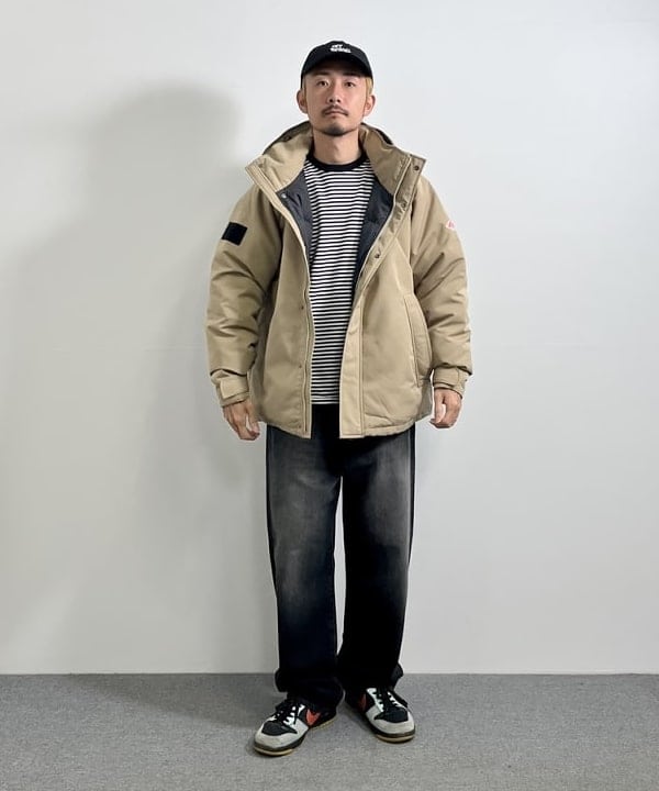 BEAMS WIDE STRAIGHT DENIM PANTS