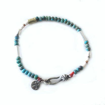 ATEASE SILVER & TURQUOISE BZ BRACELET